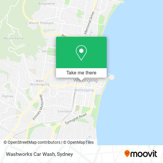 Washworks Car Wash map