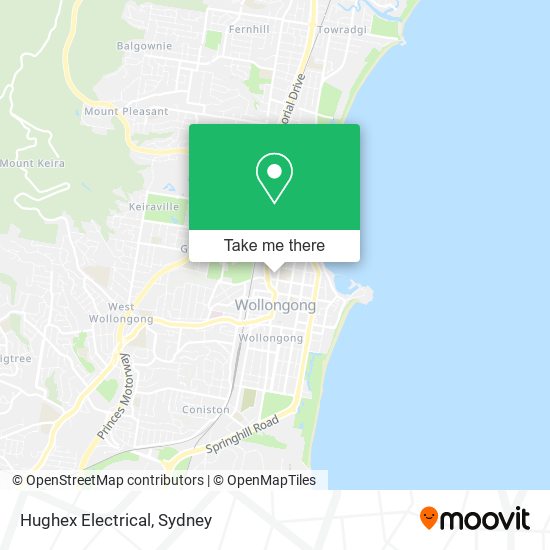 Hughex Electrical map