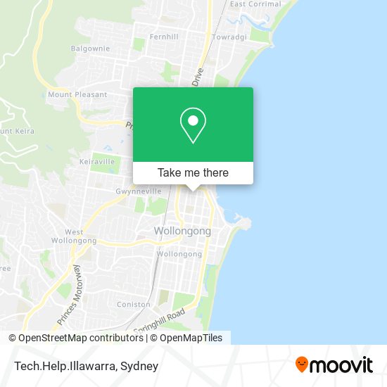 Tech.Help.Illawarra map