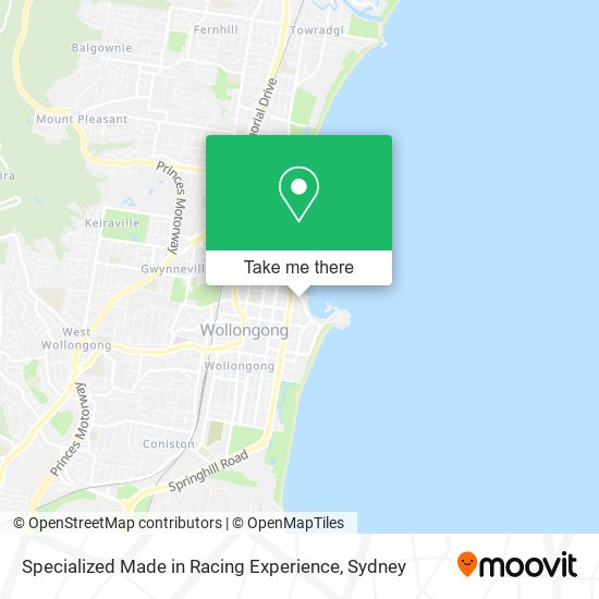 Specialized Made in Racing Experience map