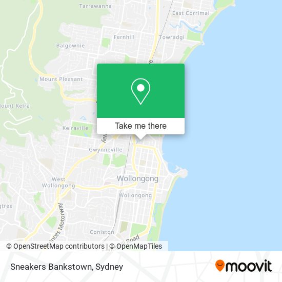 Sneakers Bankstown map