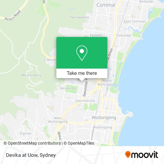 Devika at Uow map