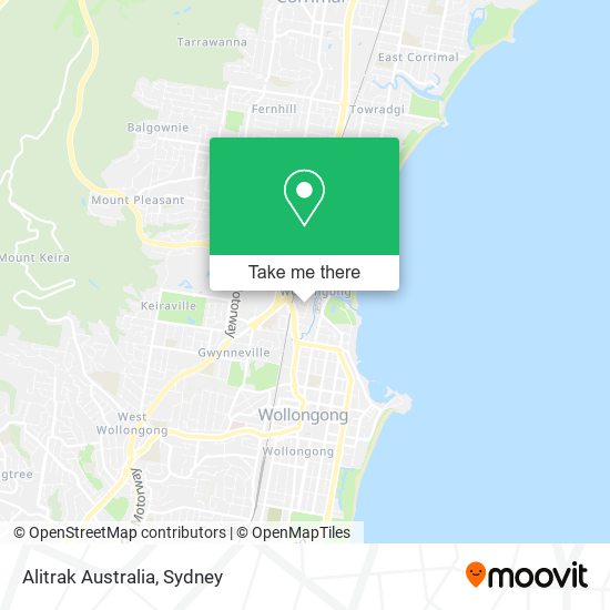 Alitrak Australia map