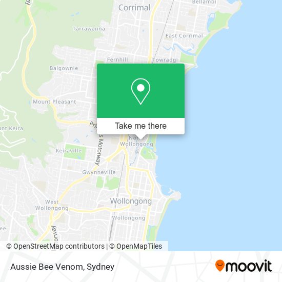 Aussie Bee Venom map