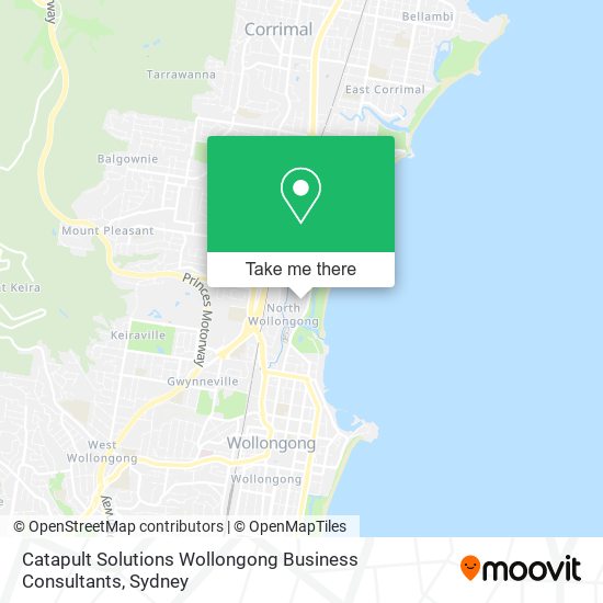 Catapult Solutions Wollongong Business Consultants map