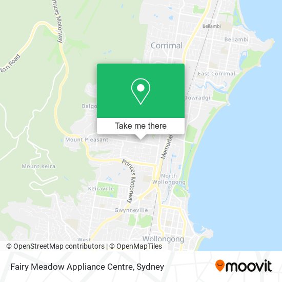 Fairy Meadow Appliance Centre map