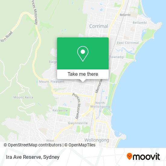 Mapa Ira Ave Reserve