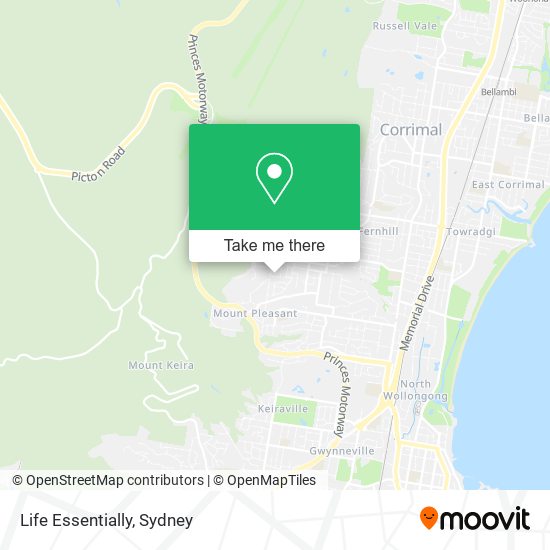 Life Essentially map