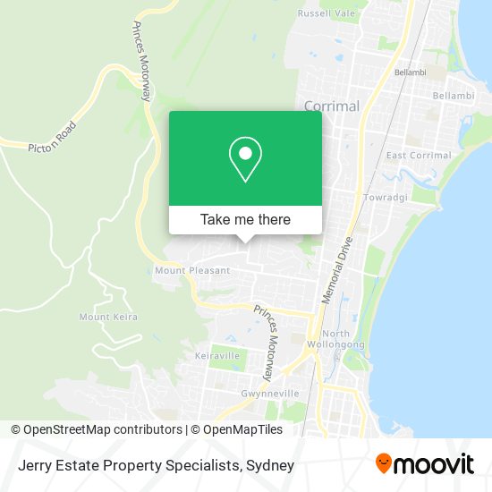 Jerry Estate Property Specialists map