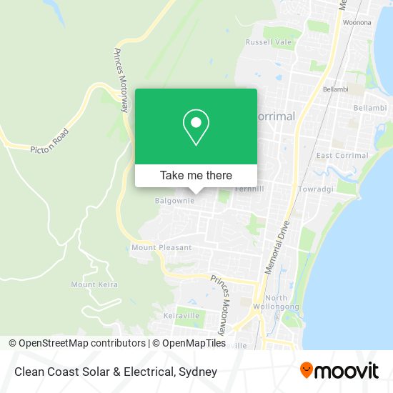 Clean Coast Solar & Electrical map