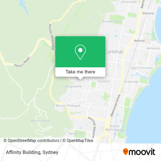 Mapa Affinity Building