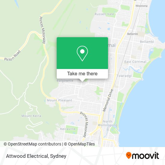 Attwood Electrical map