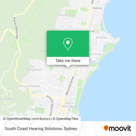 South Coast Hearing Solutions map