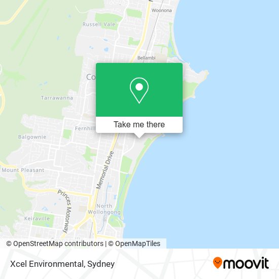 Xcel Environmental map