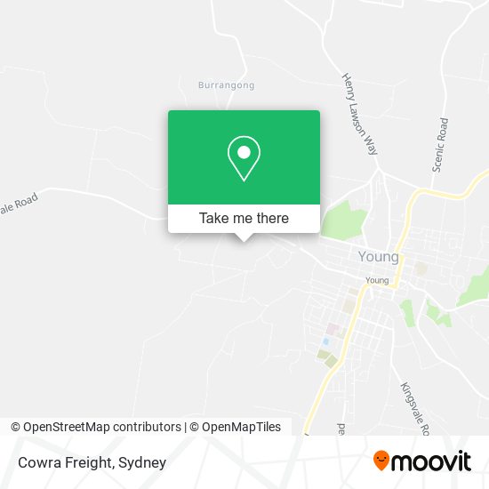 Cowra Freight map