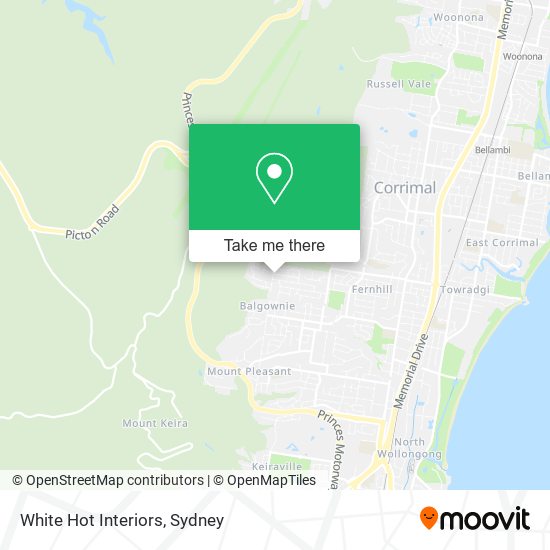 White Hot Interiors map