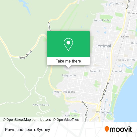 Paws and Learn map