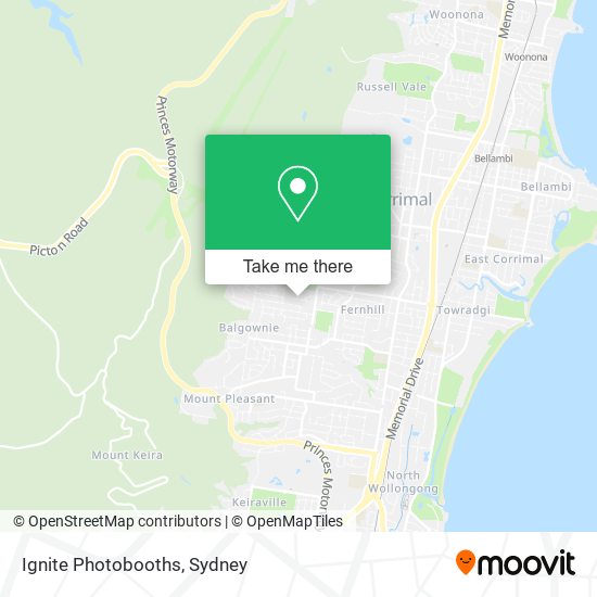 Ignite Photobooths map