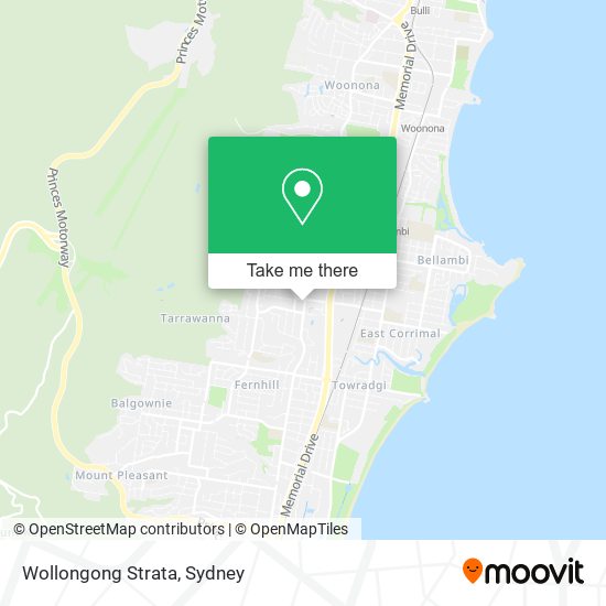 Mapa Wollongong Strata