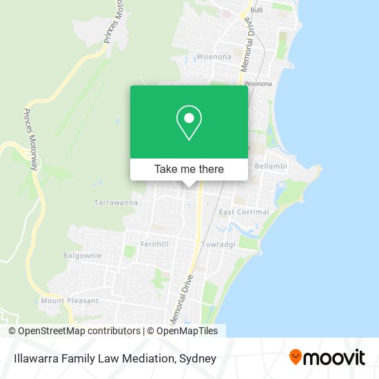 Illawarra Family Law Mediation map