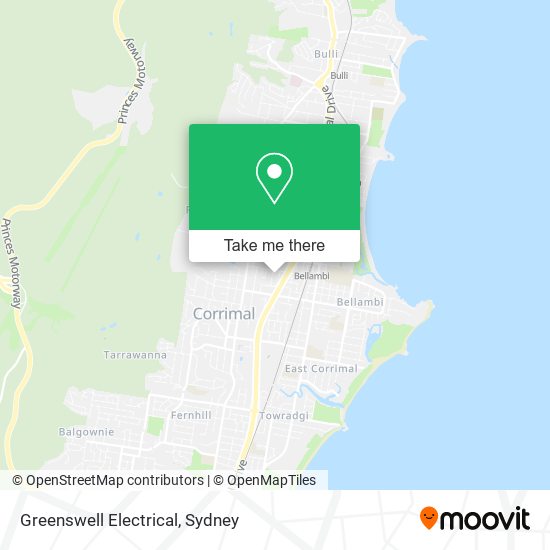 Mapa Greenswell Electrical