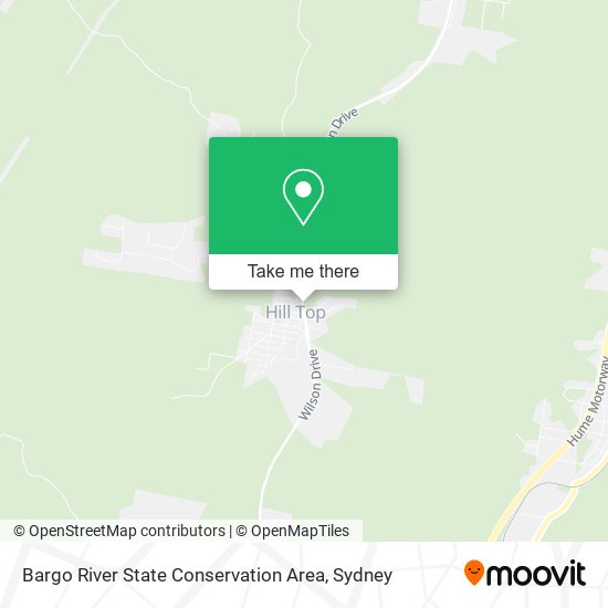 Mapa Bargo River State Conservation Area