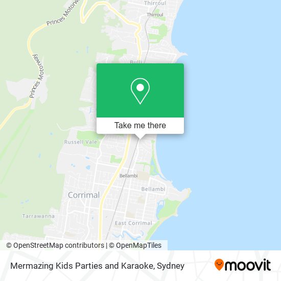 Mermazing Kids Parties and Karaoke map