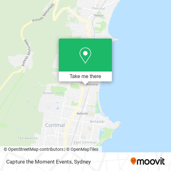 Capture the Moment Events map