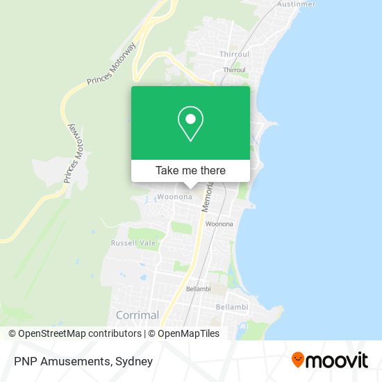 PNP Amusements map