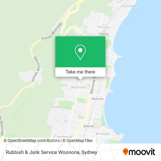 Mapa Rubbish & Junk Service Woonona