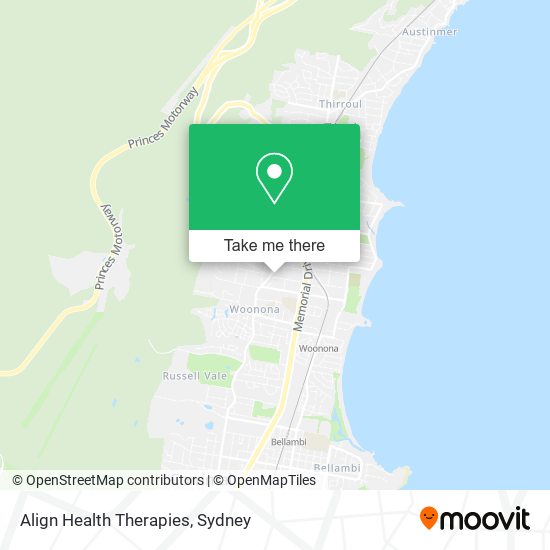 Align Health Therapies map