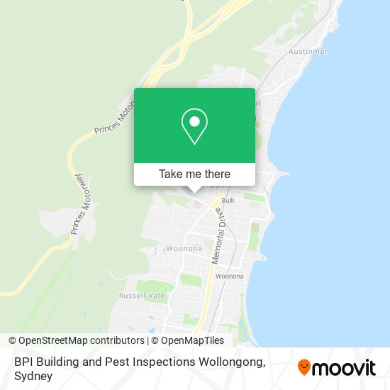 Mapa BPI Building and Pest Inspections Wollongong