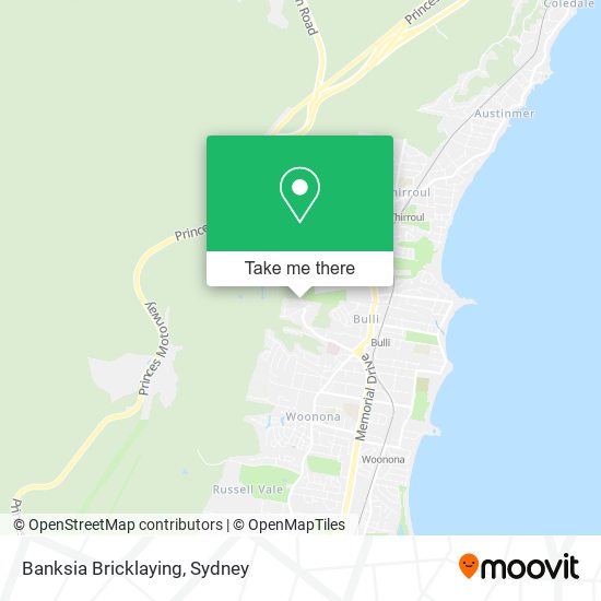 Banksia Bricklaying map