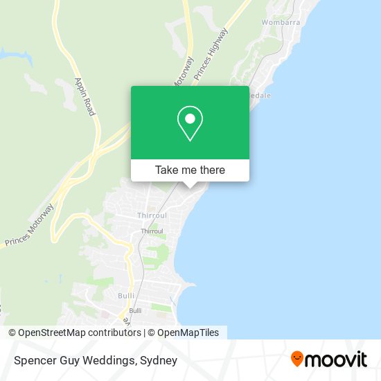 Spencer Guy Weddings map