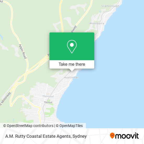 A.M. Rutty Coastal Estate Agents map