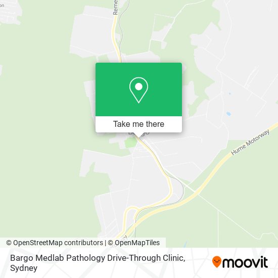 Bargo Medlab Pathology Drive-Through Clinic map