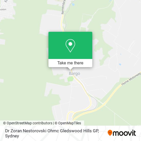 Dr Zoran Nestorovski Ohmc Gledswood Hills GP map