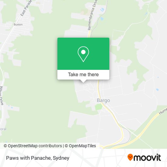 Paws with Panache map