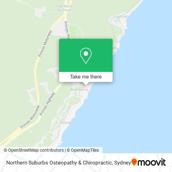 Northern Suburbs Osteopathy & Chiropractic map