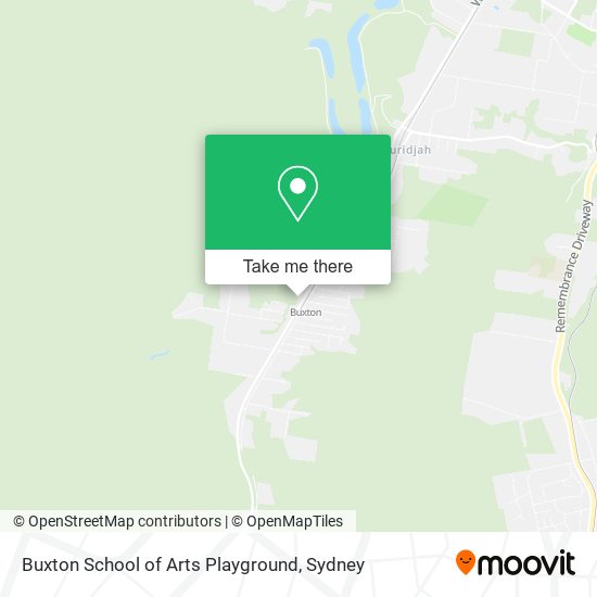 Mapa Buxton School of Arts Playground