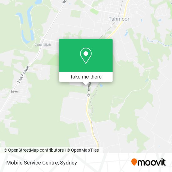 Mobile Service Centre map