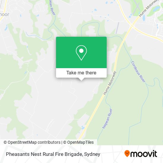 Pheasants Nest Rural Fire Brigade map