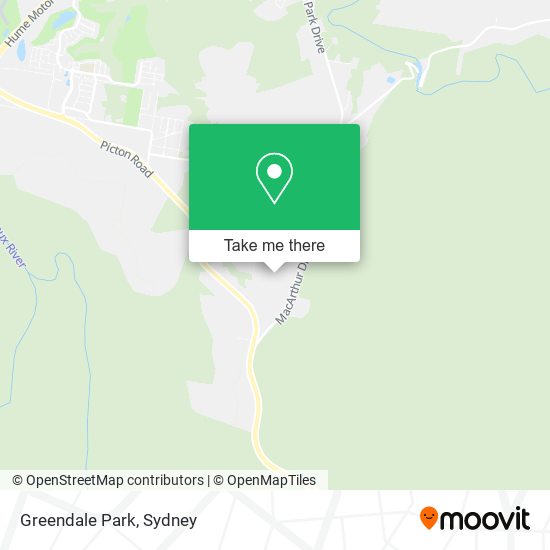 Greendale Park map