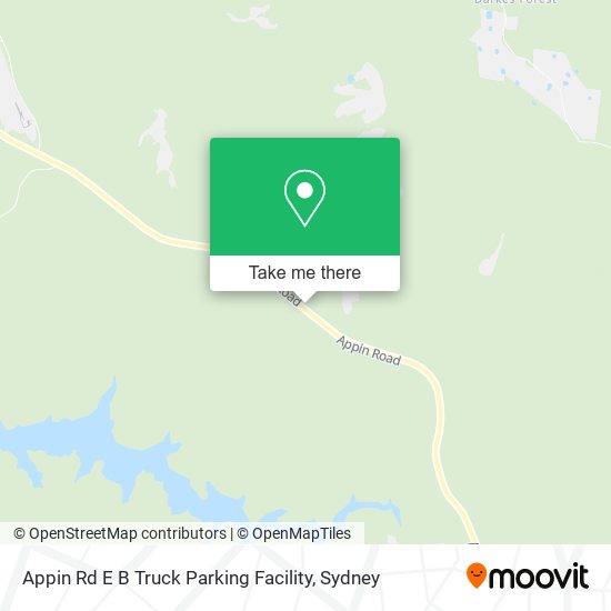 Mapa Appin Rd E B Truck Parking Facility