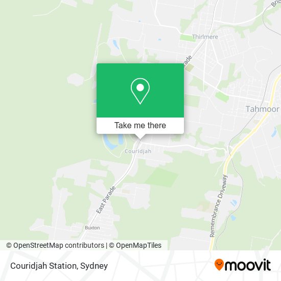 Couridjah Station map