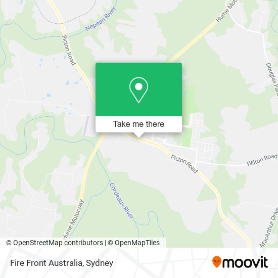 Fire Front Australia map