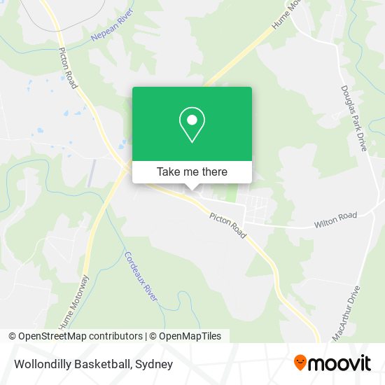 Mapa Wollondilly Basketball