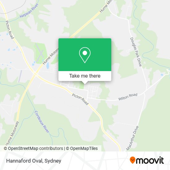 Hannaford Oval map