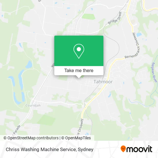 Chriss Washing Machine Service map
