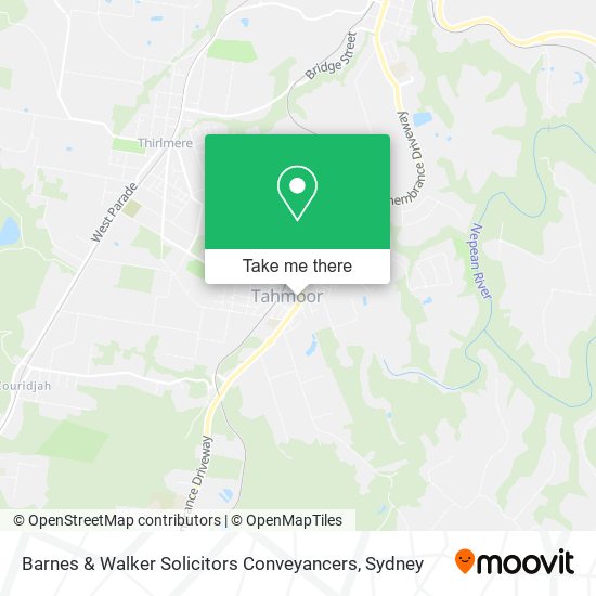 Mapa Barnes & Walker Solicitors Conveyancers